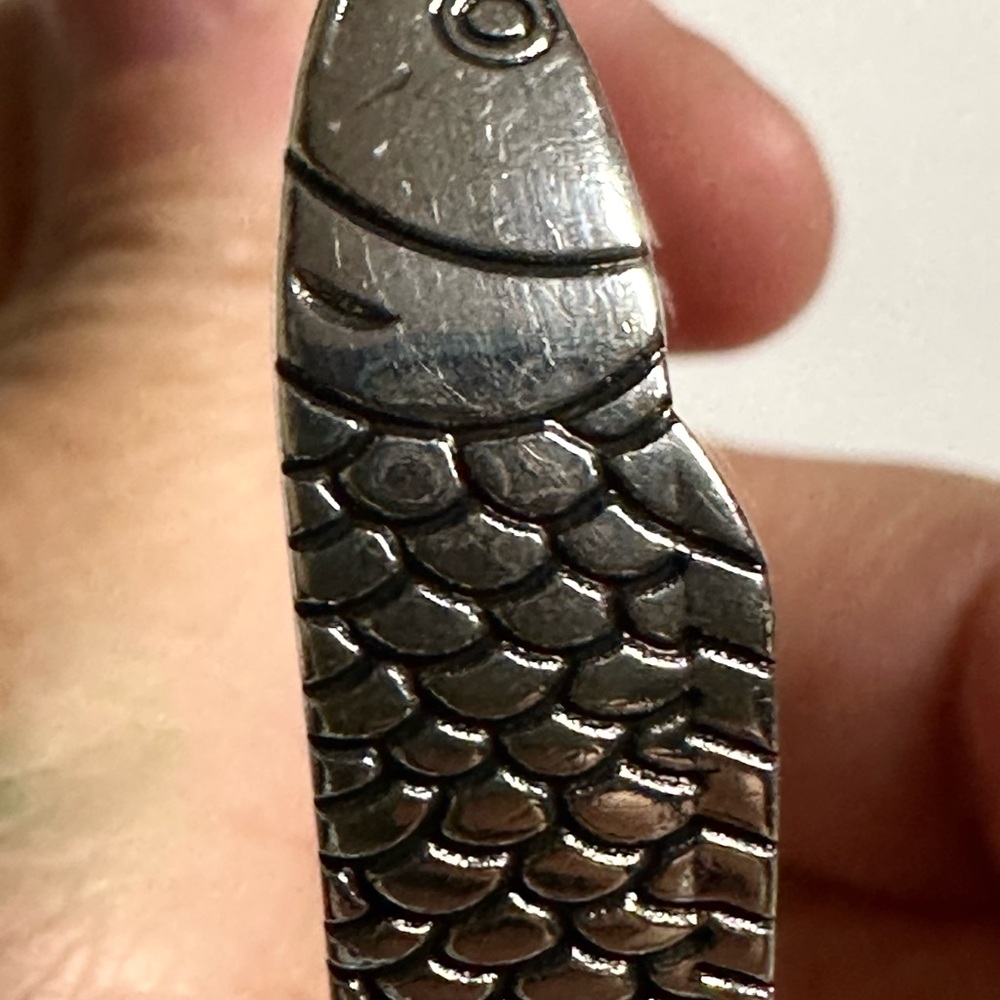 CAPE COD Fish Cuff Bracelet 925 Sterling Silver unique Wraparound shop local - Picture 5 of 9